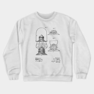 Lantern Vintage Patent Hand Drawing Crewneck Sweatshirt